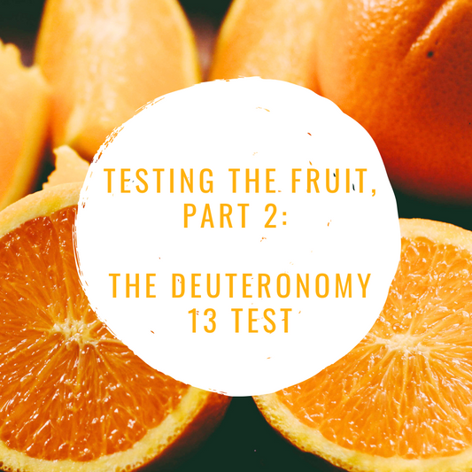 Testing the Fruit, Part 2: The Deuteronomy 13 Test