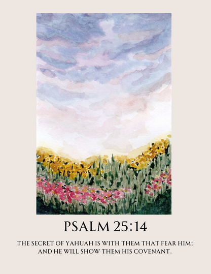 'Psalm 25:14' Digital Art