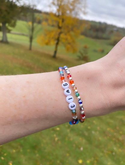 Rainbow Seed Stacker Bracelet